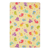 Babymuster mit niedlichen Vögeln Mini Klemmbrett (Rückseite)