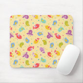Babymuster mit niedlichen Vögeln Mousepad (Mit Mouse)