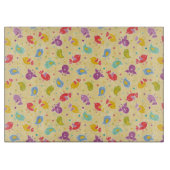 Babymuster mit niedlichen Vögeln Schneidebrett (Vorderseite)