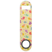 Babymuster mit niedlichen Vögeln Speedflaschenöffner (Rückseite)