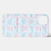 Babymuster mit Teddybär Case-Mate iPhone Hülle (Rückseite (Horizontal))