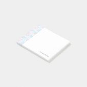 Babymuster mit Teddybär Post-it Klebezettel (angewinkelt)