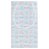 Babymuster mit Teddybären Kleine Geschenktüte (Rückseite)