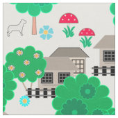 Babymuster Stoff (Nahaufnahme)