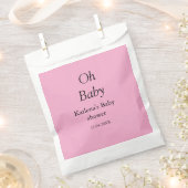 Babynahrung Baby Dusche Datum einfach minimal Geschenktütchen (Ausgeschnitten)