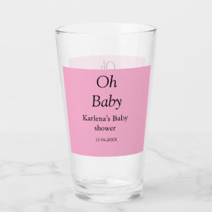 Babynahrung Baby Dusche Datum einfach minimal Glas