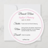 Babynahrung Einladung (Vorderseite)