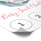 Babynahrung-Herausforderung Schild Elefantenbabydu (Ecke)