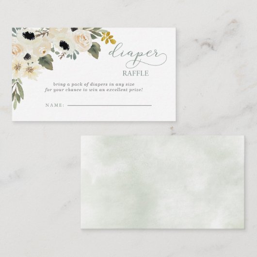 Babynahrung im Blut Elfenbeindusche Windelwanne Wi Begleitkarte (Vorne/Hinten)