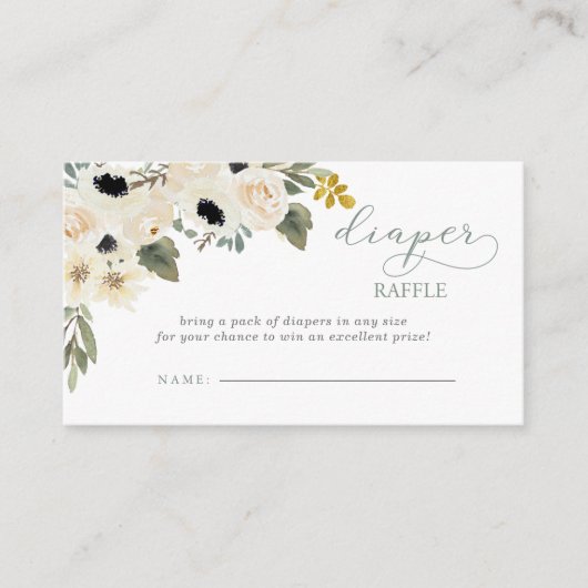 Babynahrung im Blut Elfenbeindusche Windelwanne Wi Begleitkarte (Vorderseite)