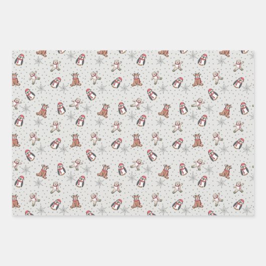 Babynahrung mit kalter Außendusche Geschenkpapier Set (Vorderseite 3)