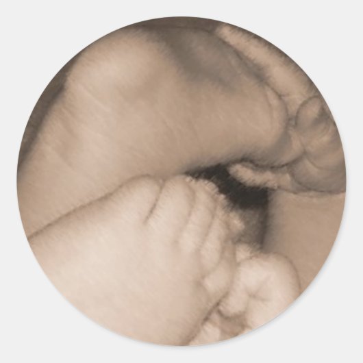 Babynahrung Runder Aufkleber (Vorderseite)