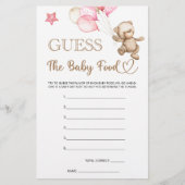 Babynahrung Teddy Bär Babydusche (Vorderseite)