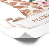 *~* Babyname Giraffe Girl Jungle Kinderzimmer Poster (Ecke)