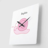 Babyname personalisiert, Kinderzimmer, kidsSqua Quadratische Wanduhr (Winkel)