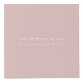 Babyname und Geburtsstaten Foto rosa Würfel (Rechts)