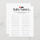 Babynamen - Baby-Dusche (Vorne/Hinten)