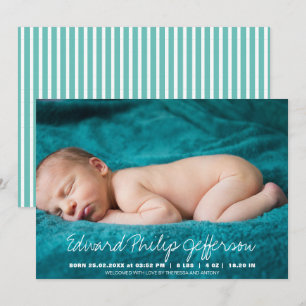 Babynamen-Typografie-Skript-Foto-Overlay Ankündigung