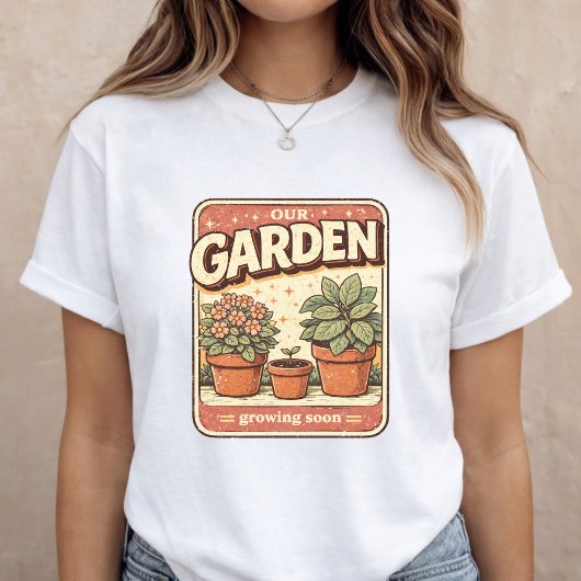Babynamensgarten Schwangerschaftsankündigung Tri-Blend Shirt
