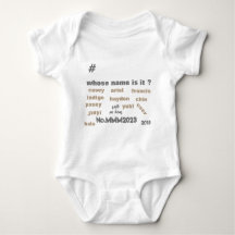 BabyOne Bodysuit mit *Unisex Namen vorne