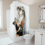 Babyotter und Mutter Duschvorhang (Beispiel)