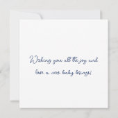 Babypanda mit Wasserfarbe Flaggen Kinderdusche Karte (Rückseite)