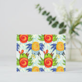 Babypaprika-Design Postkarte (Stehend Vorderseite)