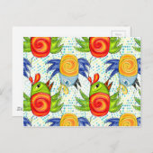 Babypaprika-Design Postkarte (Vorne/Hinten)