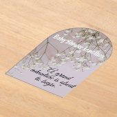 Babyparty Acryleinladungen (Ablage )