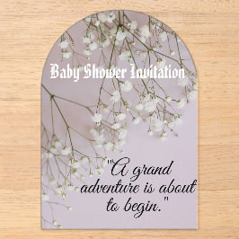Babyparty Acryleinladungen