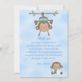 Babyparty-Baby-Affe Einladung (Vorderseite)