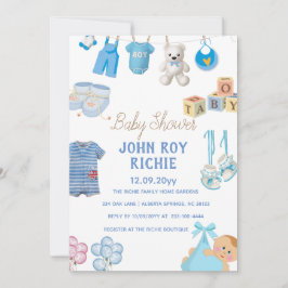 Babyparty | Baby Boy Blue Save The Date
