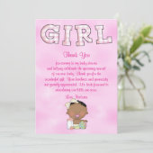 Babyparty-Baby ethnisch Einladung (Stehend Vorderseite)