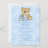 Babyparty-Baby-Teddybär Einladung (Vorderseite)