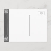 Babyparty | BBQ | Kopfbrett Einladungspostkarte (Rückseite)