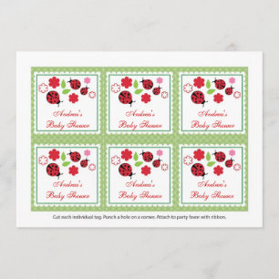 Babyparty-Bevorzugungs-Umbauten Damen-Bug Einladung