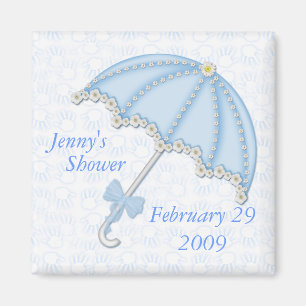 Babyparty blue1, Jenny, Dusche, am 2. Februar… Magnet