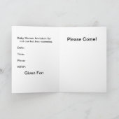 Babyparty, damit zwei Mamas Einladung sind (Innenseite)