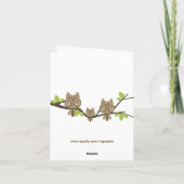 Babyparty danken Ihnen zu kardieren (Mädchen) Dankeskarte (Rückseite)