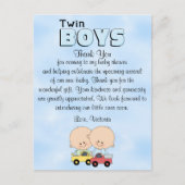 Babyparty-Doppeljungen Postkarte (Vorderseite)