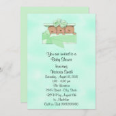 Babyparty-Dreiergruppe-ethnische Einladung (Vorne/Hinten)