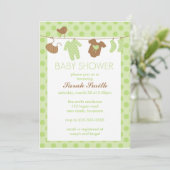 Babyparty Einladung (Stehend Vorderseite)