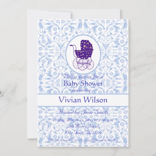 Babyparty Einladung (Vorderseite)
