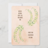 Babyparty Einladung (Rückseite)