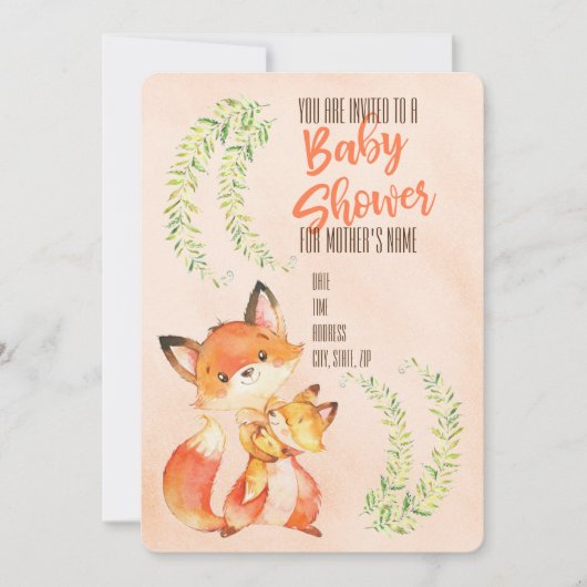 Babyparty Einladung (Vorderseite)