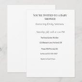 Babyparty Einladung (Vorne/Hinten)