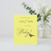 Babyparty Einladung (Stehend Vorderseite)