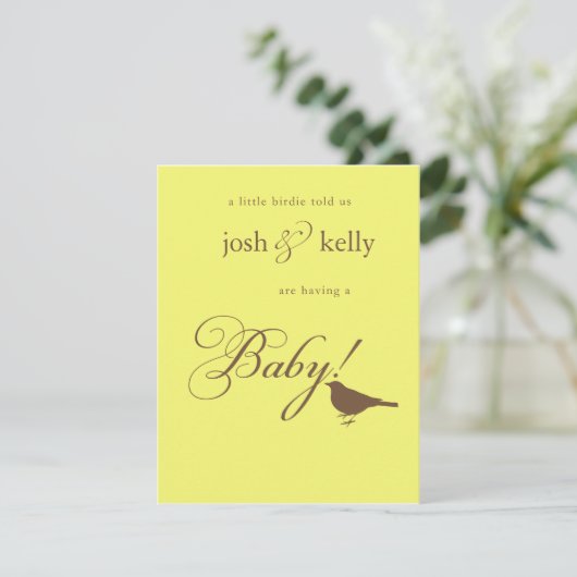 Babyparty Einladung (Stehend Vorderseite)