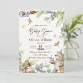 Babyparty Einladung (Stehend Vorderseite)