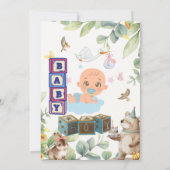 Babyparty Einladung (Rückseite)